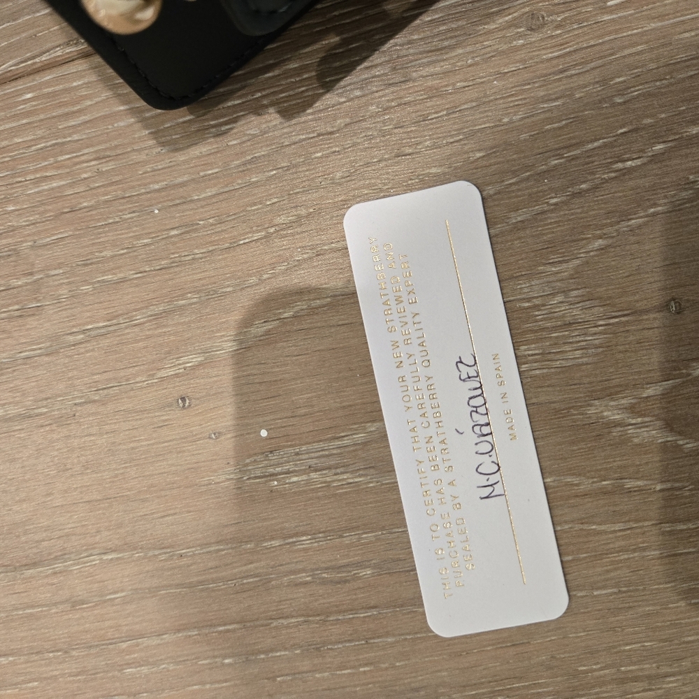 Strathberry East/West Mini in Bottle Green - Picture 14 of 16